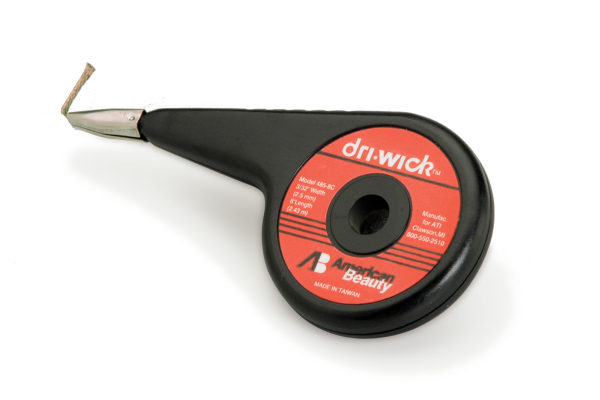 American Beauty Dri-Wick Desoldering Braid with Thumb Wheel Dispenser, 0.093" Width
